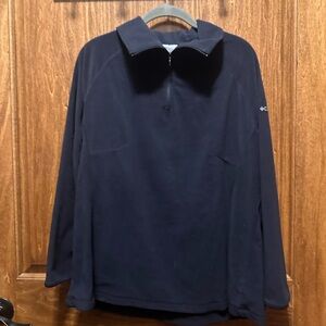 Columbia Black Half-Zip Fleece Pullover